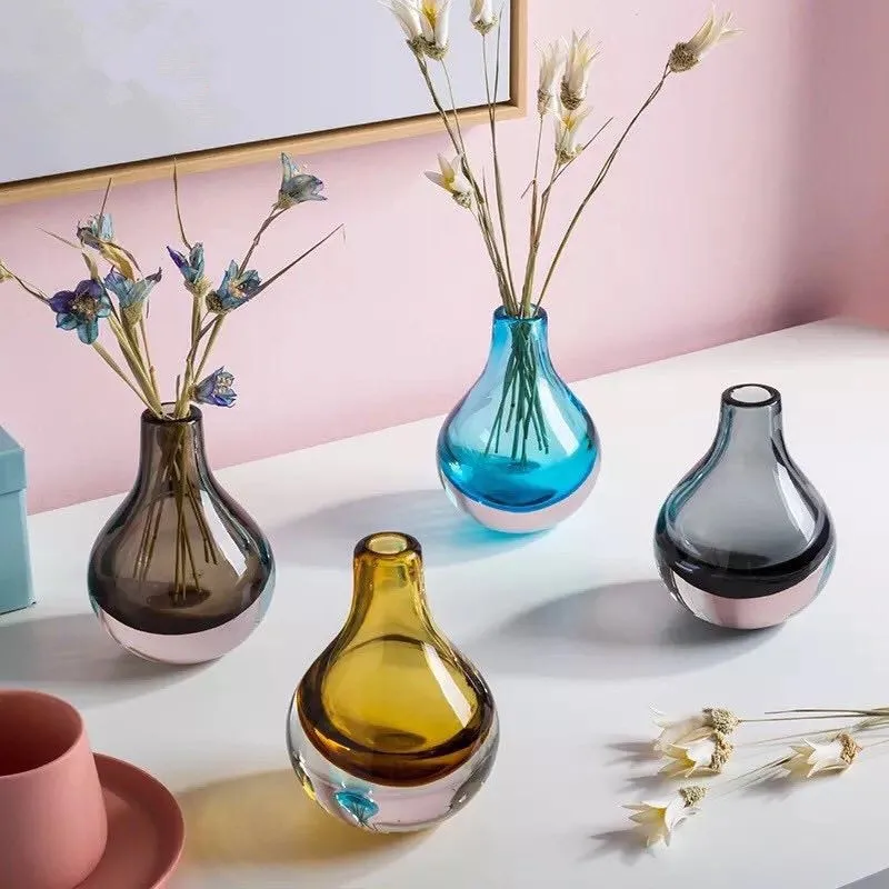 Multicololr Glass Vases Flower Bottles Small Cute Decoration Home Nordic Dried Transparent Hydroponic Creative Round Bottles
Multicololr Glass Vases Flower Bottles Small Cute Decoration Home Nordic Dried Transparent Hydroponic Creative Round Bottles