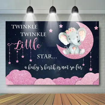 Twinkle Little Stars Baby Shower Backdrop Girl Elephant Twinkle Star Baby Shower Party Decor Pink Elephant Background
Twinkle Little Stars Baby Shower Backdrop Girl Elephant Twinkle Star Baby Shower Party Decor Pink Elephant Background