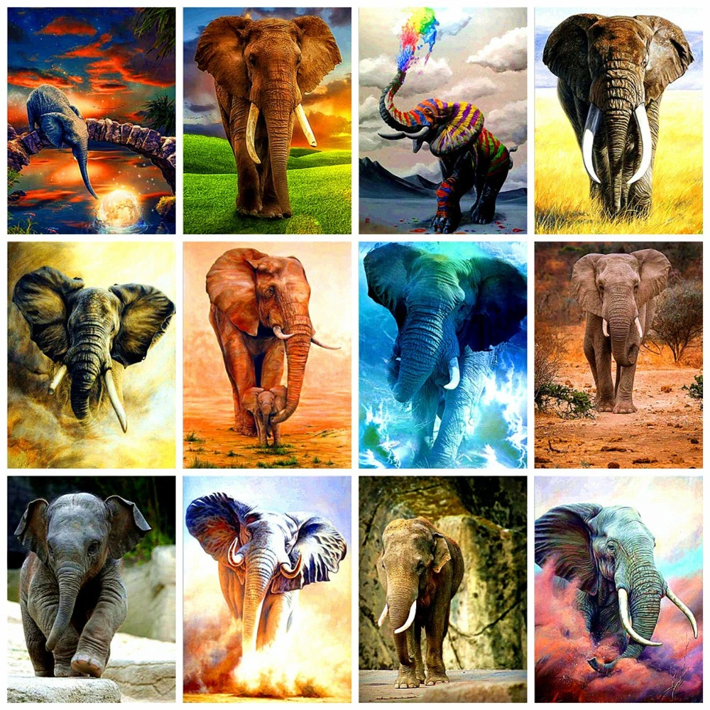 HUACAN 5D DIY Diamond Painting Full Square Elephant Animal Home Decoration Embroidery Picture Handcraft Lover Gift
HUACAN 5D DIY Diamond Painting Full Square Elephant Animal Home Decoration Embroidery Picture Handcraft Lover Gift