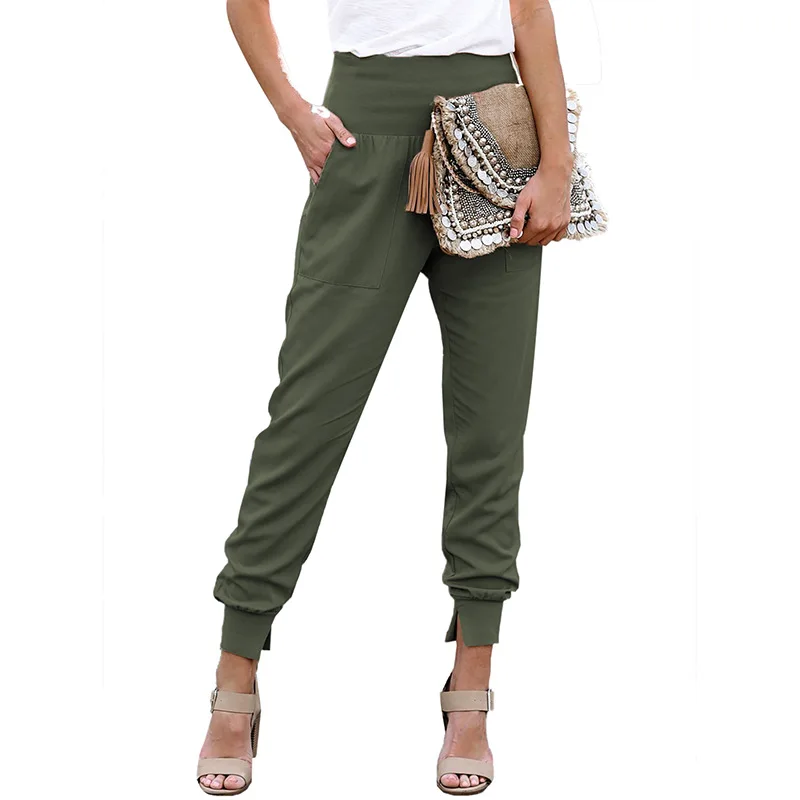 Causal Black Cotton Loose Plus Size Joggers Women Spring Autumn Pants High Waist Side Slit Ankle-Length Ladies Trousers
Causal Black Cotton Loose Plus Size Joggers Women Spring Autumn Pants High Waist Side Slit Ankle-Length Ladies Trousers