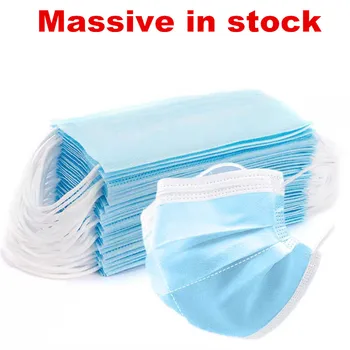 50/100 Pcs Disposable Mask 3 Layers Earloops Masks Breathing Safety Face Mouth Masks Non-woven+Meltblown cloth Blue Face Mask
50/100 Pcs Disposable Mask 3 Layers Earloops Masks Breathing Safety Face Mouth Masks Non-woven+Meltblown cloth Blue Face Mask
