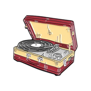 Vinyl Recorder Metal Enamel Brooch Fashion Retro Red Suitcase Gramophone Badge Pin Trendy Musician Costume Backpack Jewelry Gift
Vinyl Recorder Metal Enamel Brooch Fashion Retro Red Suitcase Gramophone Badge Pin Trendy Musician Costume Backpack Jewelry Gift