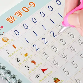 Reusable Magic Book Children Copybook Kindergarten Opening Strokes And Digital Pinyin Handwriting Exercise Book Children'S Toys
Reusable Magic Book Children Copybook Kindergarten Opening Strokes And Digital Pinyin Handwriting Exercise Book Children'S Toys