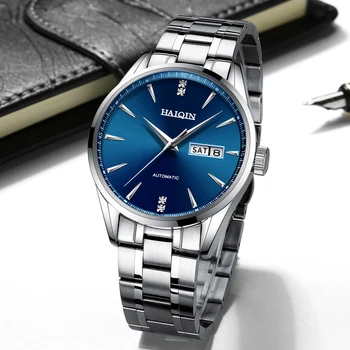 HAIQIN Men's Watches Blue Mens Luxury Brand Automatic Watch Men Sport Wirstwatch Mechanical Male Auto Date Clock reloj hombre
HAIQIN Men's Watches Blue Mens Luxury Brand Automatic Watch Men Sport Wirstwatch Mechanical Male Auto Date Clock reloj hombre