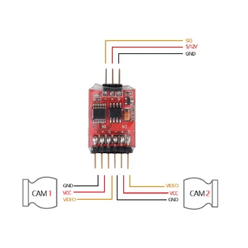 5.8G 3 Channel Video Switcher Module 3 Way DV AV Switch Unit Electronic Trigger Shutter for PWM Control Transmitter FPV Camera
5.8G 3 Channel Video Switcher Module 3 Way DV AV Switch Unit Electronic Trigger Shutter for PWM Control Transmitter FPV Camera
