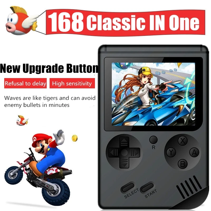 Retro Mini Handheld Game Players 8 Bit Portable Video Game Built-in 168 Classic Games LCD Kids Nostalgic Color TV Game Console
Retro Mini Handheld Game Players 8 Bit Portable Video Game Built-in 168 Classic Games LCD Kids Nostalgic Color TV Game Console