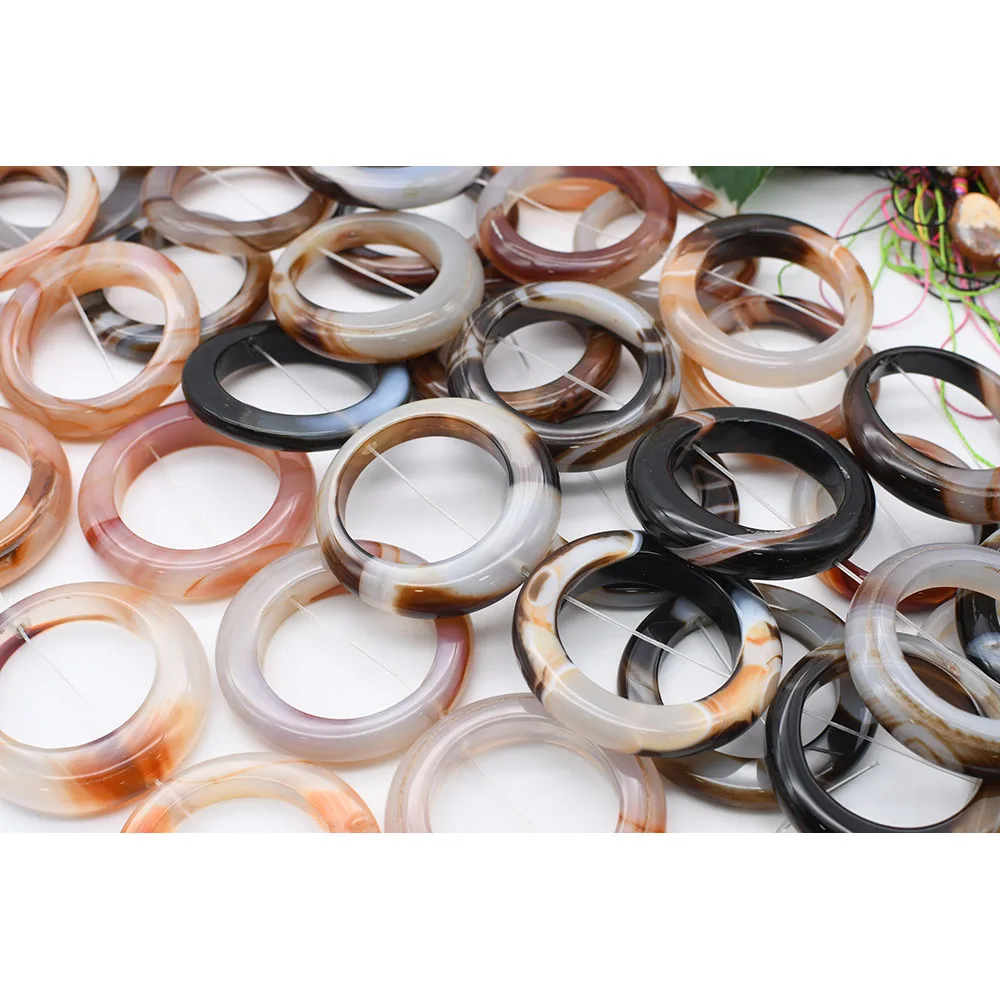 2strands/lot 54mm Natural Smooth Multicolor Ring shape Agate stone beads For DIY Bracelet Necklace Jewelry Making Strand 15"
2strands/lot 54mm Natural Smooth Multicolor Ring shape Agate stone beads For DIY Bracelet Necklace Jewelry Making Strand 15"