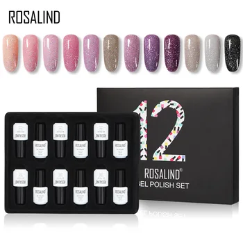 12PCS/LOT ROSALIND Glitter Neon Gel Nail Polish Set All For Manicure Semi Permanent Hybrid Varnishes Soak Off UV Gel Kit Art
12PCS/LOT ROSALIND Glitter Neon Gel Nail Polish Set All For Manicure Semi Permanent Hybrid Varnishes Soak Off UV Gel Kit Art