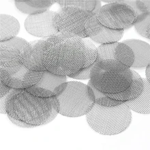 20 pièces multifonctionnel or narguilé Pipe à eau en acier inoxydable tabac fumer accessoire filtres en métal fumée tuyau écran gaze(China)