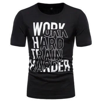 YT112 Summer Clothing Men's Round Neck Short Sleeve Printed Letter European Size Loose Black Half Sleeve T Shirt Men
YT112 Summer Clothing Men's Round Neck Short Sleeve Printed Letter European Size Loose Black Half Sleeve T Shirt Men