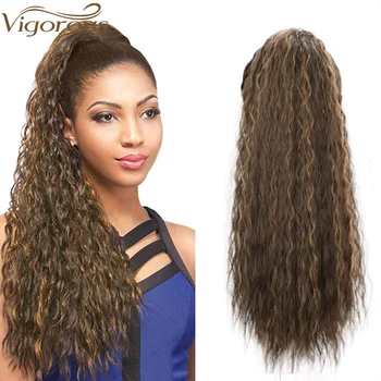 Vigorous Drawstring Ponytail Extension Kinky Curly Long Ponytail Hair Extension Synthetic Drawstring Ponytail for Women
Vigorous Drawstring Ponytail Extension Kinky Curly Long Ponytail Hair Extension Synthetic Drawstring Ponytail for Women