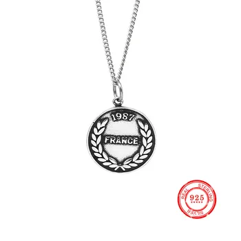 Vintage FRANCE coin necklace s925 sterling silver personality female sweater chain fashion jewelry
Vintage FRANCE coin necklace s925 sterling silver personality female sweater chain fashion jewelry