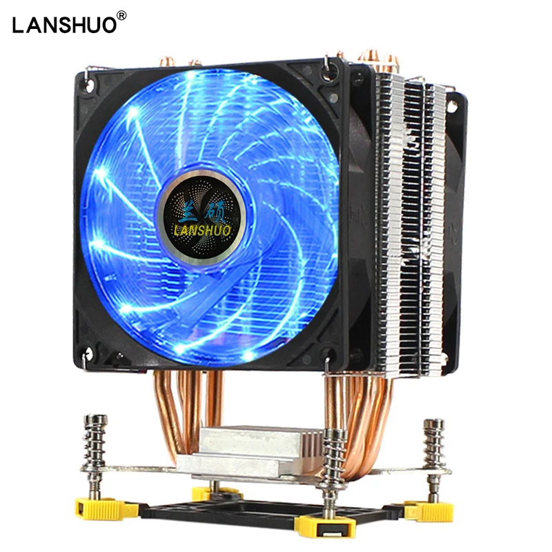 LANSHUO Intel Cpu Cooler Radiator RGB Computer processor cooling 4 Heatpipe 90mm Cpu Fan Heat sink For 775 1151 1155 1356 1366
LANSHUO Intel Cpu Cooler Radiator RGB Computer processor cooling 4 Heatpipe 90mm Cpu Fan Heat sink For 775 1151 1155 1356 1366