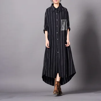 2020 Spring New Original Leisure Literary Style Large Size Long Windbreaker Coat Personality Stripe Irregular Cardigan Women
2020 Spring New Original Leisure Literary Style Large Size Long Windbreaker Coat Personality Stripe Irregular Cardigan Women