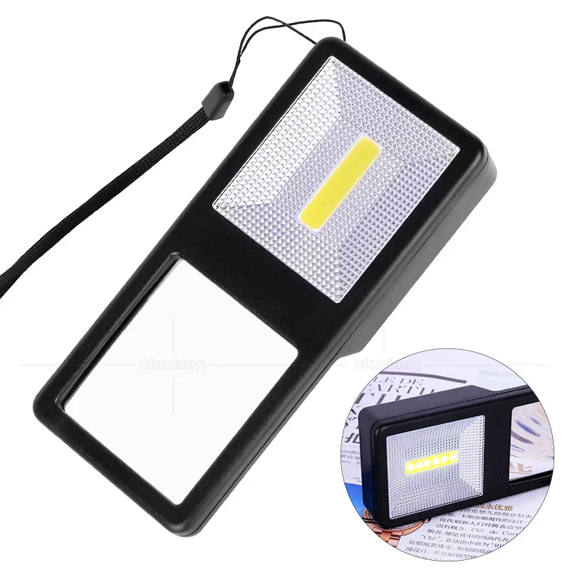 Rectangular 3X Backlit Magnifier Handheld 7 LED Magnifier Portable Magnifying Glass With LED Light Reading Loupe Elderly Lupa
Rectangular 3X Backlit Magnifier Handheld 7 LED Magnifier Portable Magnifying Glass With LED Light Reading Loupe Elderly Lupa