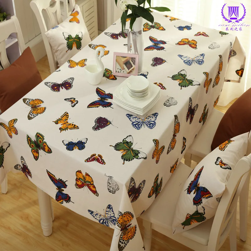 Fresh Cloth Pastoral Butterfly Printing Tablecloths Thick Canvas Restaurant Napkins Colorful Good Mood for Home Decoration
Fresh Cloth Pastoral Butterfly Printing Tablecloths Thick Canvas Restaurant Napkins Colorful Good Mood for Home Decoration
