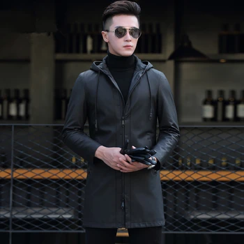 Genuine Clothes Men Sheepskin Coats Hooded Real Leather Jacket Veste En Cuir Homme P-D8318C ZL929 
Genuine Clothes Men Sheepskin Coats Hooded Real Leather Jacket Veste En Cuir Homme P-D8318C ZL929