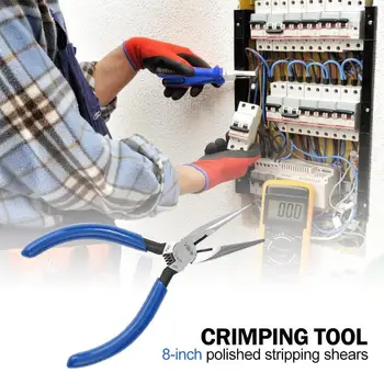 Multi-function Long Nose Pliers Chromium Vanadium Alloy Steel PVC Polishing Hand Crimping Pliers Wire Stripper Cable Cutter
Multi-function Long Nose Pliers Chromium Vanadium Alloy Steel PVC Polishing Hand Crimping Pliers Wire Stripper Cable Cutter