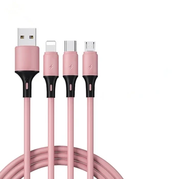Pink,5V,2.1A,1.2m can be washed,3 in 1 USB Type C IOS Cable Fast Charging Mobile Phone USB-C Charger Type-C Data for phones
Pink,5V,2.1A,1.2m can be washed,3 in 1 USB Type C IOS Cable Fast Charging Mobile Phone USB-C Charger Type-C Data for phones