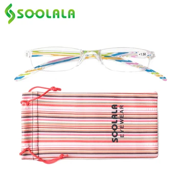 SOOLALA New Brand Reading Glasses Women Men Oculos de Grau Glasses Reader Colorful Plastic Frame Degree +1.0 to +4.0 Diopter
SOOLALA New Brand Reading Glasses Women Men Oculos de Grau Glasses Reader Colorful Plastic Frame Degree +1.0 to +4.0 Diopter