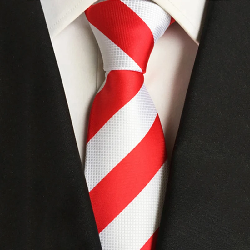 Fashion Red White Stripe Business Work Tie Classic 8cm For Mans Accessories Silk Ties Wedding Neckties Party Gifts For Men 
Fashion Red White Stripe Business Work Tie Classic 8cm For Mans Accessories Silk Ties Wedding Neckties Party Gifts For Men