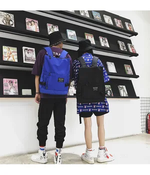 Simple Fashion Unisex High Capacity Backpack Men Casual Chic Street Cloth Bag Teenagers College Couple Bags Mochila DF494
Simple Fashion Unisex High Capacity Backpack Men Casual Chic Street Cloth Bag Teenagers College Couple Bags Mochila DF494