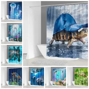 Hot Sale 3D Turtle Printing Waterproof Shower Curtains for Bathroom 180*180&180*200
Hot Sale 3D Turtle Printing Waterproof Shower Curtains for Bathroom 180*180&180*200