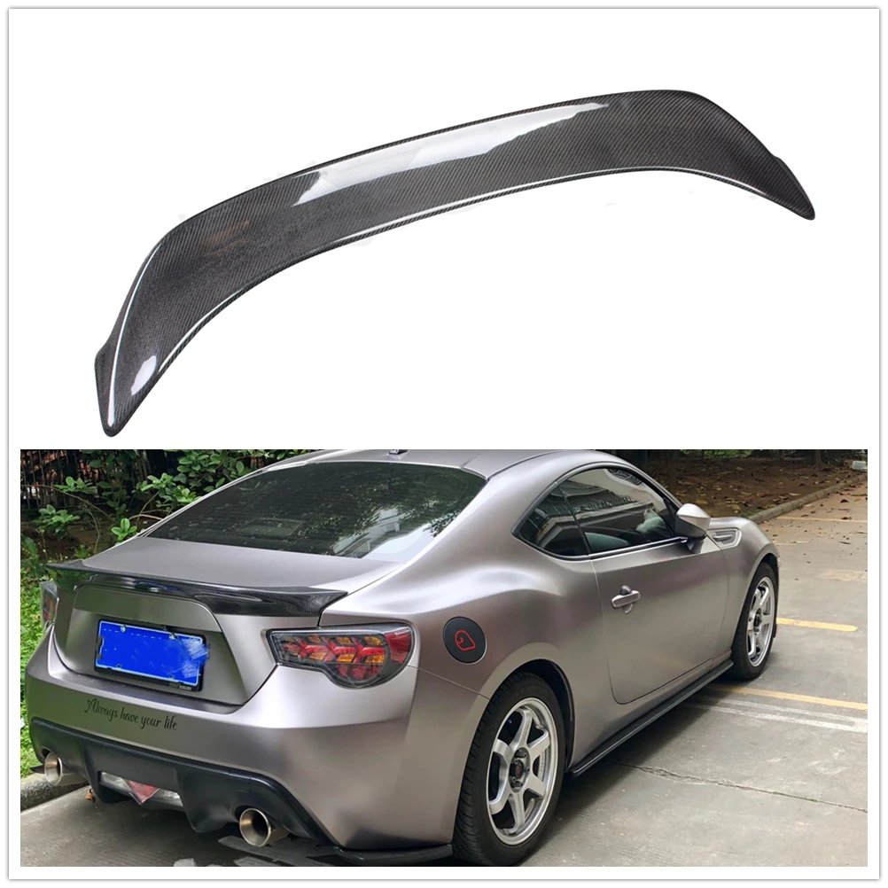 

Rear Trunk Spoiler Wing For Toyota GT86 Subaru BRZ 2013-2017 Real Carbon Fiber Car Tailgate Lid Decklid Flap Trim Splitter Lip