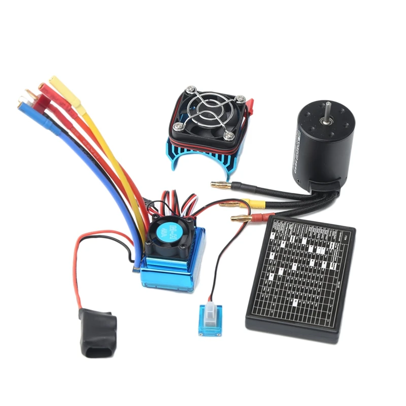 3650 3900Kv Brushless Motor & 45A Esc & Radiator With Program Car Combo For 1:10 Rc Car Rc Boat Part
3650 3900Kv Brushless Motor & 45A Esc & Radiator With Program Car Combo For 1:10 Rc Car Rc Boat Part