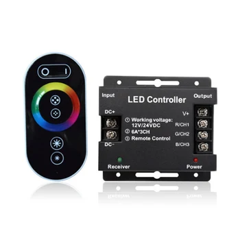 RGB Led Controller RF Remote Wireless Touch Pad Panel 12-24V 18A Led Control For 5050 3528 RGB Light RGB Controller 
RGB Led Controller RF Remote Wireless Touch Pad Panel 12-24V 18A Led Control For 5050 3528 RGB Light RGB Controller