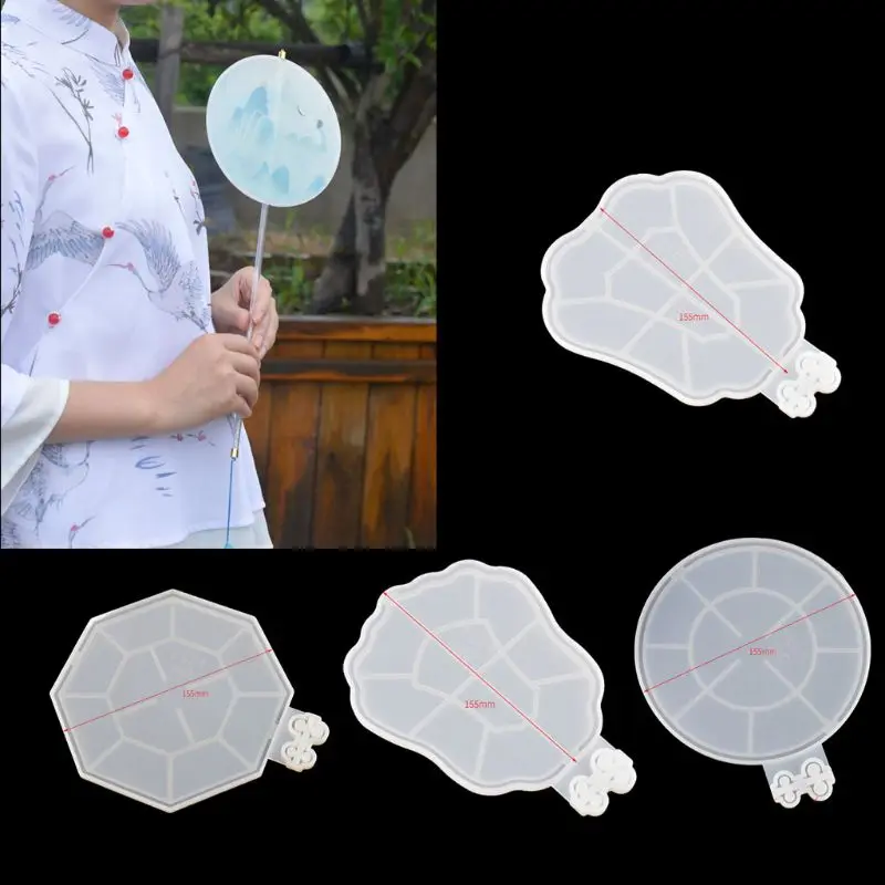 Handmade Large Kit Fancy Ethnic Fan Resin Casting Silicone Mold Traditional Round Silk Fan Mould Art Craft Tools Kit
Handmade Large Kit Fancy Ethnic Fan Resin Casting Silicone Mold Traditional Round Silk Fan Mould Art Craft Tools Kit
