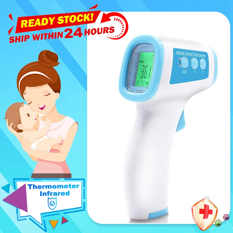 NEW Baby Non Contact Thermometer Infrared Forehead Thermometer Digital Handheld Temperature Measurement Gun
NEW Baby Non Contact Thermometer Infrared Forehead Thermometer Digital Handheld Temperature Measurement Gun