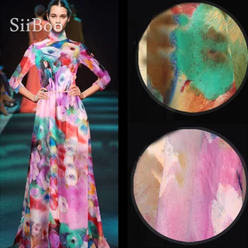 Korean style flower print pink orange 100% natural silk chiffon fabric apparel for dress pure silk tissu telas fabrc 6mm SP5352
Korean style flower print pink orange 100% natural silk chiffon fabric apparel for dress pure silk tissu telas fabrc 6mm SP5352