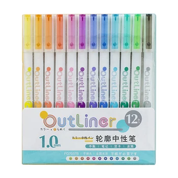 12PCS Colored Art Pens with Pen Clip Contour Markers Gift Card Writing Drawing Pens Coloring Painting Paper Posters EM8
12PCS Colored Art Pens with Pen Clip Contour Markers Gift Card Writing Drawing Pens Coloring Painting Paper Posters EM8