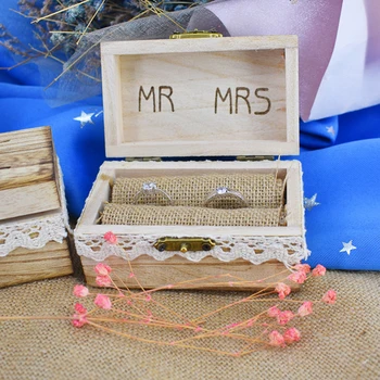 Romantic Wooden Ring Box Rustic Engagement Wedding Rings Bearer Boxes Holder for Jewelry Organization
Romantic Wooden Ring Box Rustic Engagement Wedding Rings Bearer Boxes Holder for Jewelry Organization