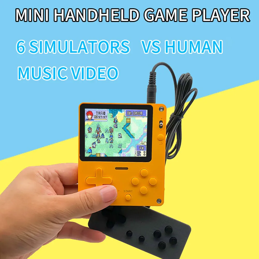 8-Bit Kids Color Game Player Color 2.8 Inch LCD Retro Portable Mini Handheld Game Console Six Emulators Massive Classic Games
8-Bit Kids Color Game Player Color 2.8 Inch LCD Retro Portable Mini Handheld Game Console Six Emulators Massive Classic Games