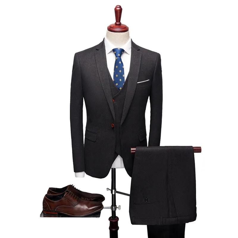 Men's suit three-piece suit (jacket + pants + vest) quality men's business formal suit wedding banquet men's gentleman suit
Men's suit three-piece suit (jacket + pants + vest) quality men's business formal suit wedding banquet men's gentleman suit