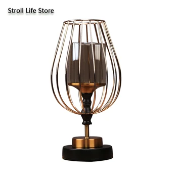 American Luxury Candle Holder Metal Gold Glass Candle Holders Windproof Gift Ornaments Bougeoir Table Home Decorations FC485 
American Luxury Candle Holder Metal Gold Glass Candle Holders Windproof Gift Ornaments Bougeoir Table Home Decorations FC485