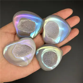 Beautiful Titanium Rainbow Aura Heart Shaped Crystal Agate Quartz Geode Stone Crafts Decor Natural Quartz Crystals
Beautiful Titanium Rainbow Aura Heart Shaped Crystal Agate Quartz Geode Stone Crafts Decor Natural Quartz Crystals