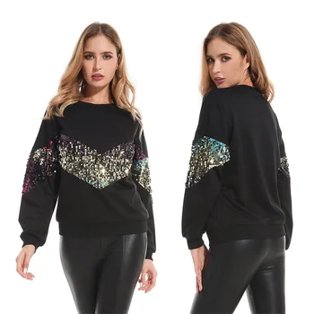 2019 autumn/winter fashion hot selling new African style fashion sequins long sleeve sweater women's wear
2019 autumn/winter fashion hot selling new African style fashion sequins long sleeve sweater women's wear