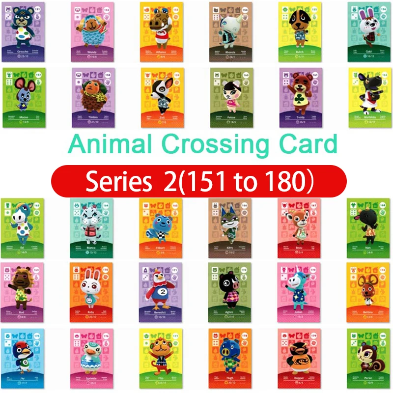 Animal Crossing Amiibo Card Amiibo Card Animal Crossing series 2 Nfc Card 151 to 180 Work for Ns Games Free Shipping
Animal Crossing Amiibo Card Amiibo Card Animal Crossing series 2 Nfc Card 151 to 180 Work for Ns Games Free Shipping