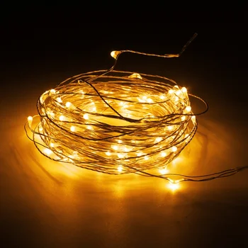 10M Silver Wire 100 LED String Light for Christmas Wedding DC 12V Waterproof LED Fairy Light Lamp Adapter US Plug
10M Silver Wire 100 LED String Light for Christmas Wedding DC 12V Waterproof LED Fairy Light Lamp Adapter US Plug