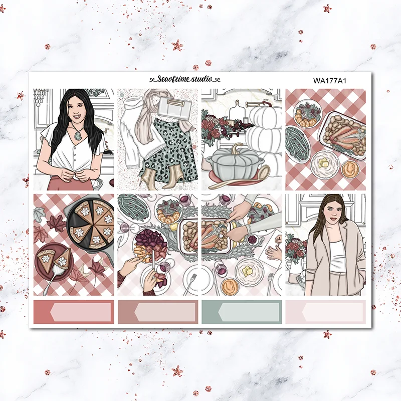 7pcs Thanksgiving Party Week label Decorative Sticker DIY Mori girl Stationery sticker Scrapbooking album Stickers
7pcs Thanksgiving Party Week label Decorative Sticker DIY Mori girl Stationery sticker Scrapbooking album Stickers