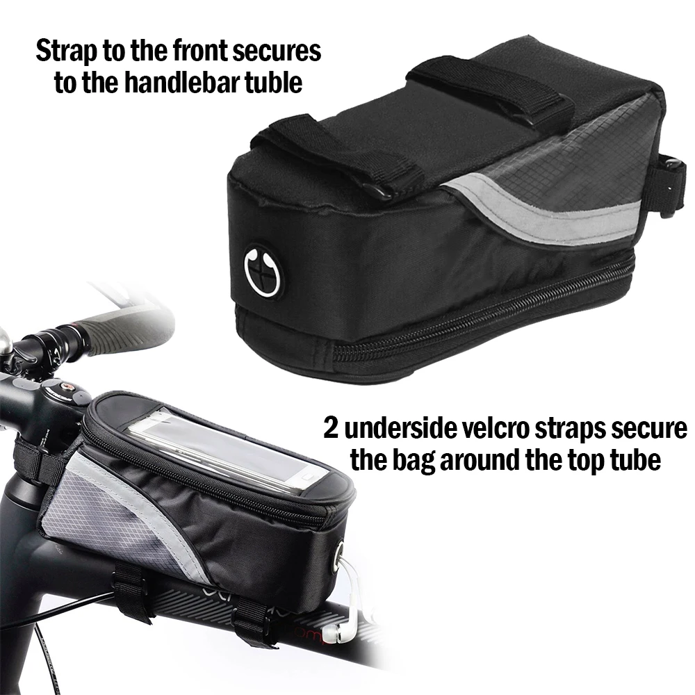 Водонепроницаемый велосипеда сумку переднюю верхнюю раму Сумки Велоспорт