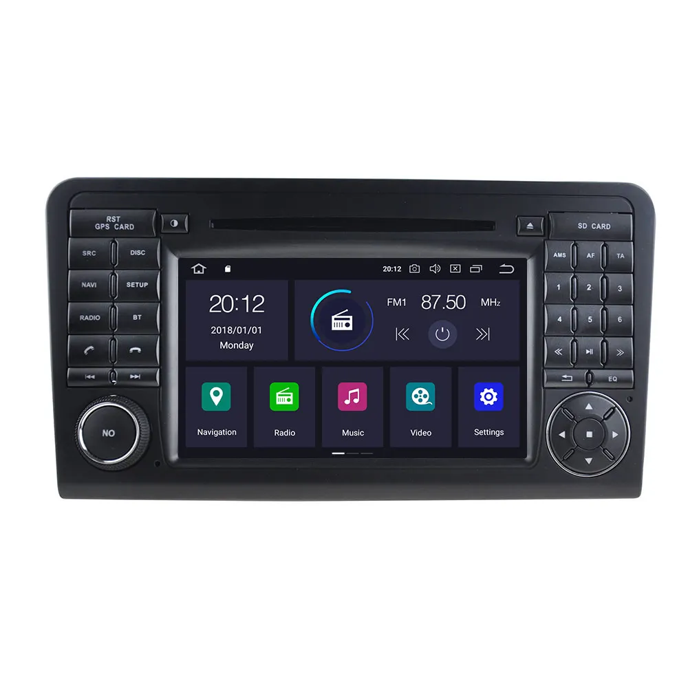 Perfect Android 9 With DSP For Mercedes Benz ML clase W164 2005- 2012 Car No DVD video player Multimedia GPS navigation Radio Tape 5