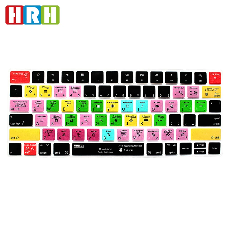 HRH For MAC OSX Hotkeys Functional Keypad Covers Shortcuts Silicone Keyboard Skin Protector For Apple Magic MLA22B/A US Version
HRH For MAC OSX Hotkeys Functional Keypad Covers Shortcuts Silicone Keyboard Skin Protector For Apple Magic MLA22B/A US Version