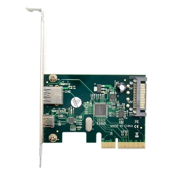 PCI-E X4 SuperSpeed Dual Port USB 3.1 Expansion Card Type-C Type a Socket ASM1142
PCI-E X4 SuperSpeed Dual Port USB 3.1 Expansion Card Type-C Type a Socket ASM1142