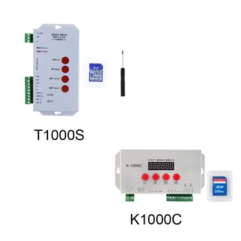 K-1000C T1000S Pixels Controller Addressable Programmable Controller 256 SD Card WS2812B APA102C SK6812 WS2811 WS2801 LED Strip
K-1000C T1000S Pixels Controller Addressable Programmable Controller 256 SD Card WS2812B APA102C SK6812 WS2811 WS2801 LED Strip