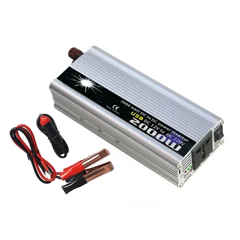 Power Inverter Vehicle Power Converter Universal Modified Sine Wave 2000W DC 12V to 220V AC 
Power Inverter Vehicle Power Converter Universal Modified Sine Wave 2000W DC 12V to 220V AC