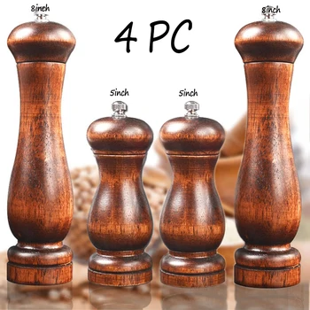 Salt and Pepper Mill, Wood Pepper Shakers with Strong Adjustable Ceramic Grinder with Spare Ceramic Rotor - Kitchen Accessories
Salt and Pepper Mill, Wood Pepper Shakers with Strong Adjustable Ceramic Grinder with Spare Ceramic Rotor - Kitchen Accessories
